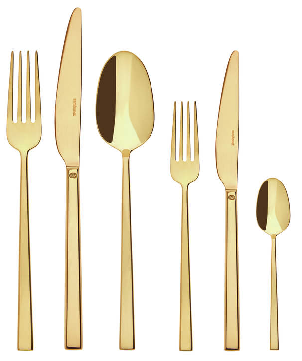Sambonet Besteckset Rock - Gold - 36-teilig / 6 Personen