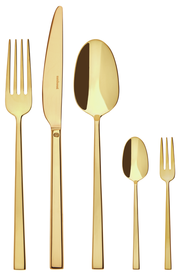 Sambonet Besteckset Rock - Gold - 60-teilig / 12 Personen