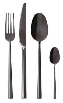 Sambonet Besteckset Rock - Schwarz - 24-teilig / 6 Personen