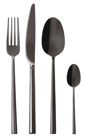 Sambonet Besteckset Rock - Schwarz - 24-teilig / 6 Personen