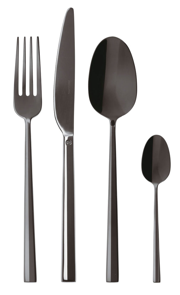 Sambonet Besteckset Rock - Schwarz - 24-teilig / 6 Personen