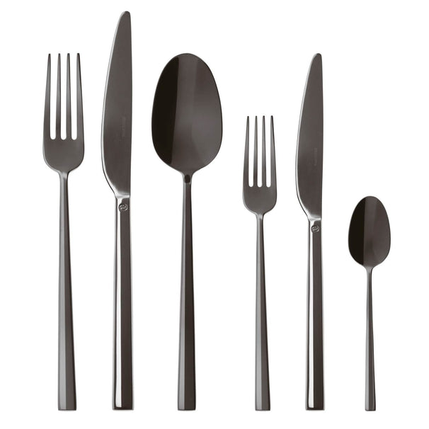 Sambonet Besteckset Rock - Schwarz - 36-teilig / 6 Personen