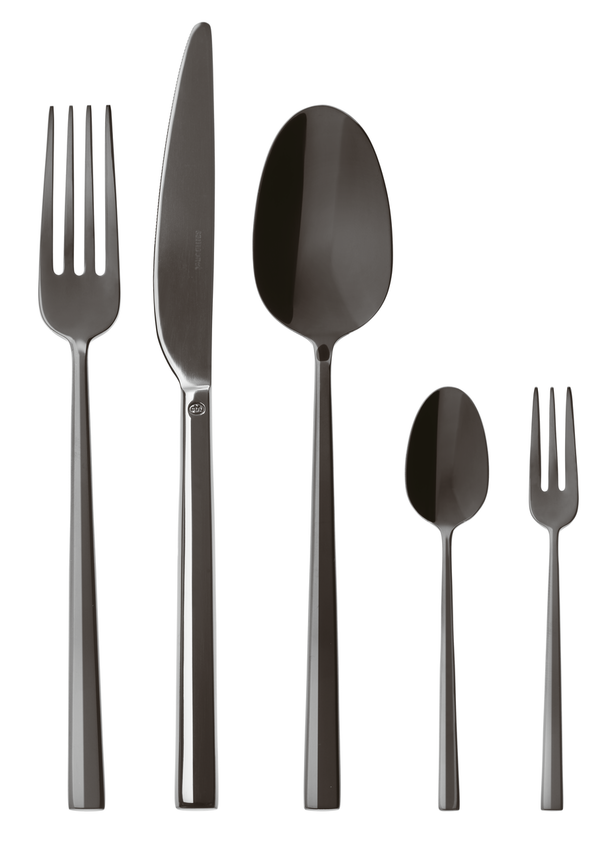 Sambonet Besteckset Rock - Schwarz - 60-teilig / 12 Personen