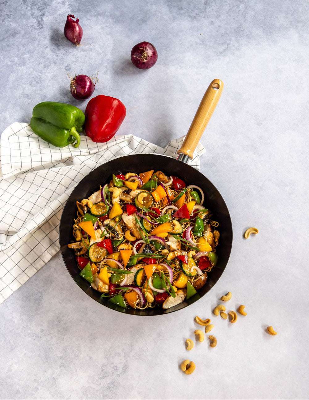 Cookinglife Wokpfanne Asia Ø 30 cm – keramische Antihaftbeschichtung