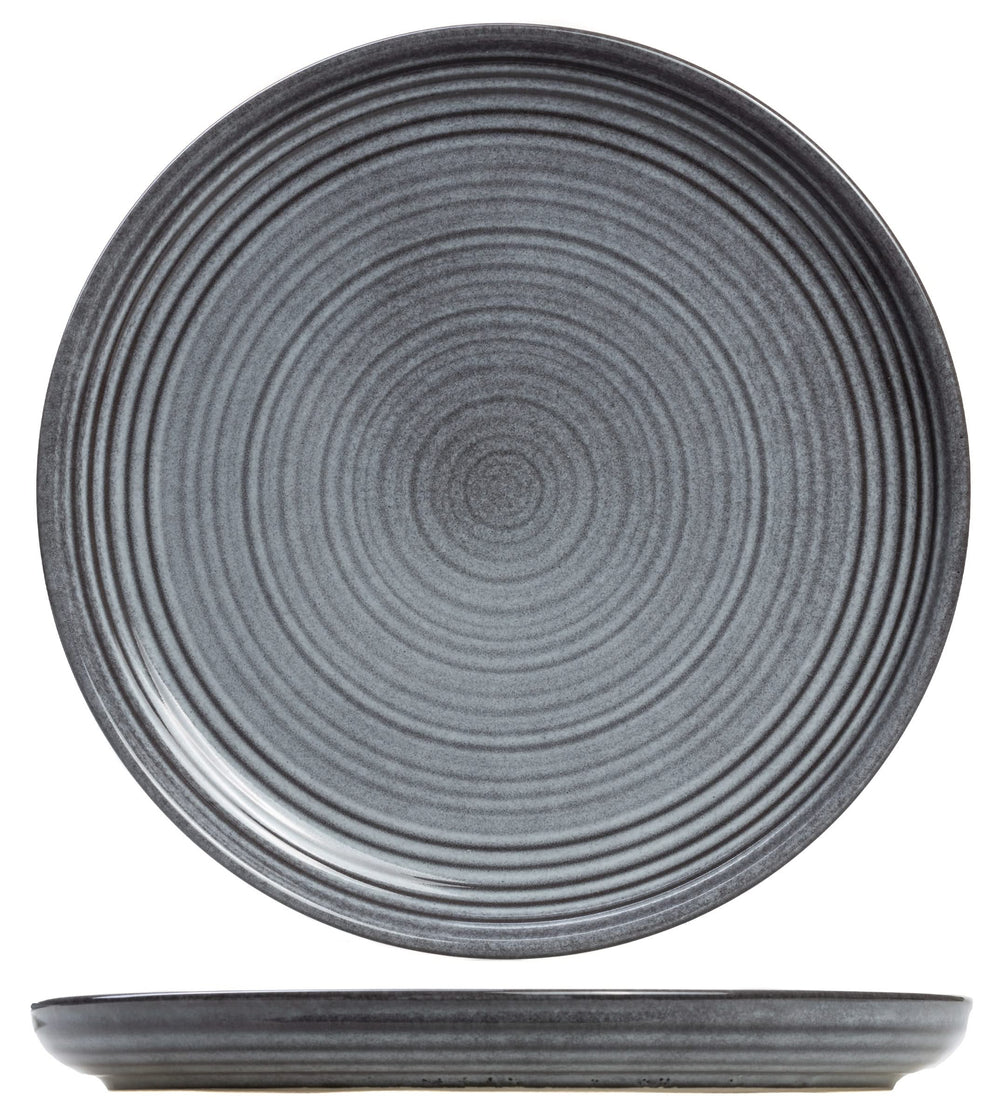 Cosy & Trendy Geschirrset Kentucky Grey - 12-teilig / 4 Personen - 4 Speiseteller, 4 Frühstücksteller und 4 Schalen