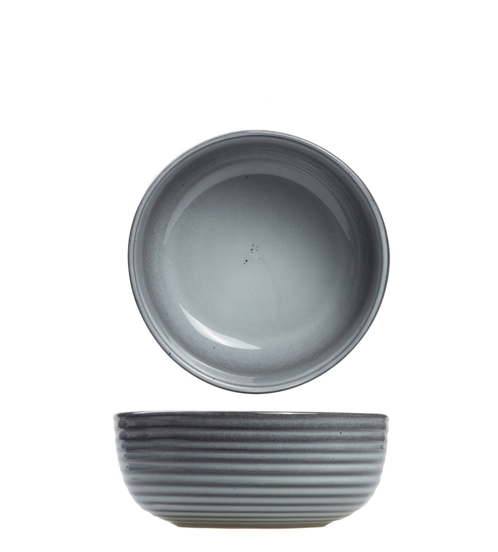 Cosy & Trendy Geschirrset Kentucky Grey - 12-teilig / 4 Personen - 4 Speiseteller, 4 Frühstücksteller und 4 Schalen