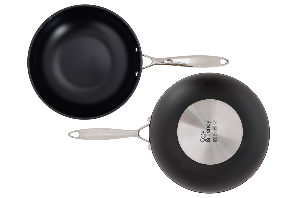 Cookinglife Wokpfanne Revolt Ø 28 cm – keramische Antihaftbeschichtung – geeignet für alle Wärmequellen