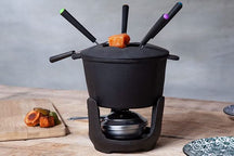 Cosy & Trendy Fondueset aus Gusseisen - 6 Personen - grau - 1.2 Liter