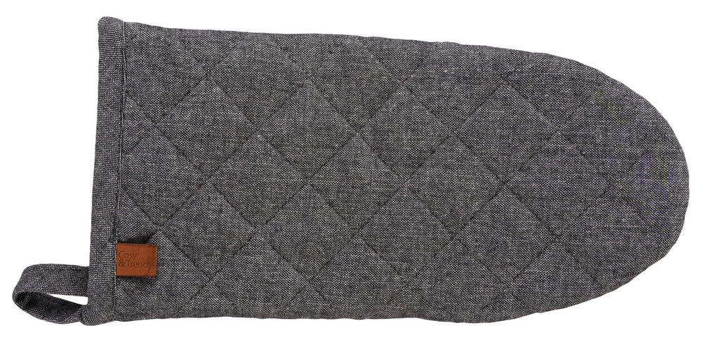 Cosy & Trendy Ofenhandschuh Stoff Schwarz Chambray