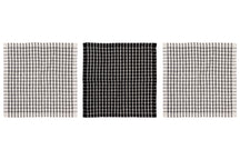 Cosy & Trendy Spültuch Stoff Schwarz Chambray 30 x 30 cm - 3-teilig