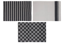 Cosy & Trendy Geschirrtücher Stoff Schwarz Chambray 50 x 70 cm - 3-teilig