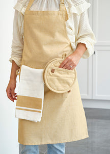 Cosy & Trendy Küchenschürze Stoff Amber Gold