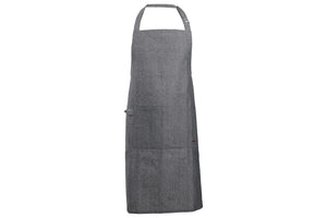 Cosy & Trendy Küchenschürze Stoff Schwarz Chambray