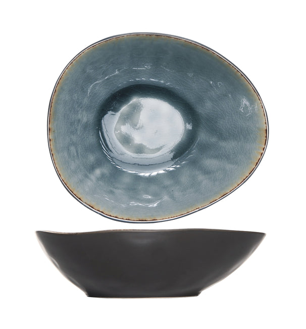 Cosy & Trendy Kleine Schaal Laguna Blau Grau 20 x 17 cm - 4 Stuks