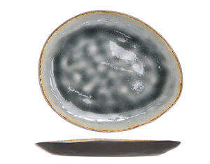 Cosy & Trendy Frühstücksteller / Dessertteller - Laguna Blau Grau - 20 x 16 cm - 4 Stück