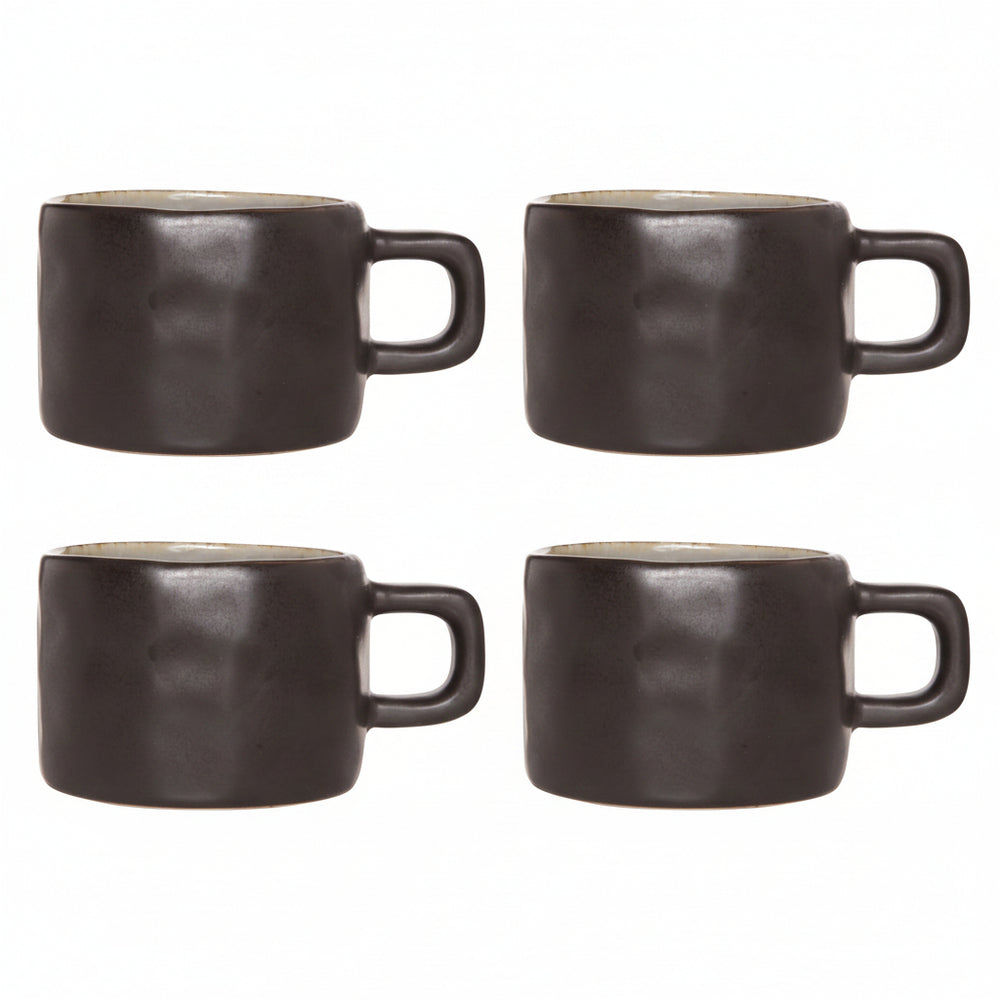 Cosy & Trendy Kaffeetassen Laguna Blau Grau 230 ml - 4 Stück