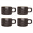 Cosy & Trendy Kaffeetassen Laguna Blau Grau 230 ml - 4 Stück