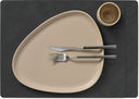 LIND DNA Tischsets Nupo - Leder - Schwarz - 45 x 35 cm - 2 Stück