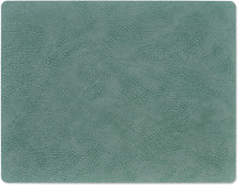 LIND DNA Tischsets Hippo - Leder - Pastellgrün - 45 x 35 cm - 2 Stück