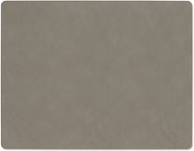 LIND DNA Tischsets Nupo - Leder - Flintgrau - 45 x 35 cm - 2 Stück