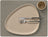 LIND DNA Tischsets Nupo - Leder - Flintgrau - 45 x 35 cm - 2 Stück