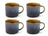 Cosy & Trendy Kaffeetassen / Senseokaffeetassen - Quintana Amber - 220 ml - 4 Stück