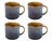 Cosy & Trendy Tassen / Becher Quintana Amber - 450 ml - 4 Stück