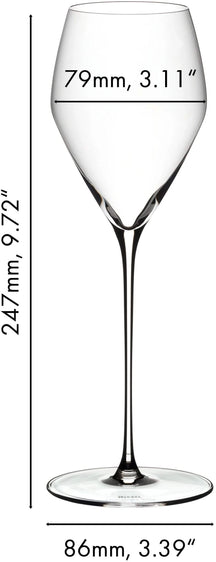 Riedel Champagnergläser - Flöten - Veloce - 327 ml - 2 Stück