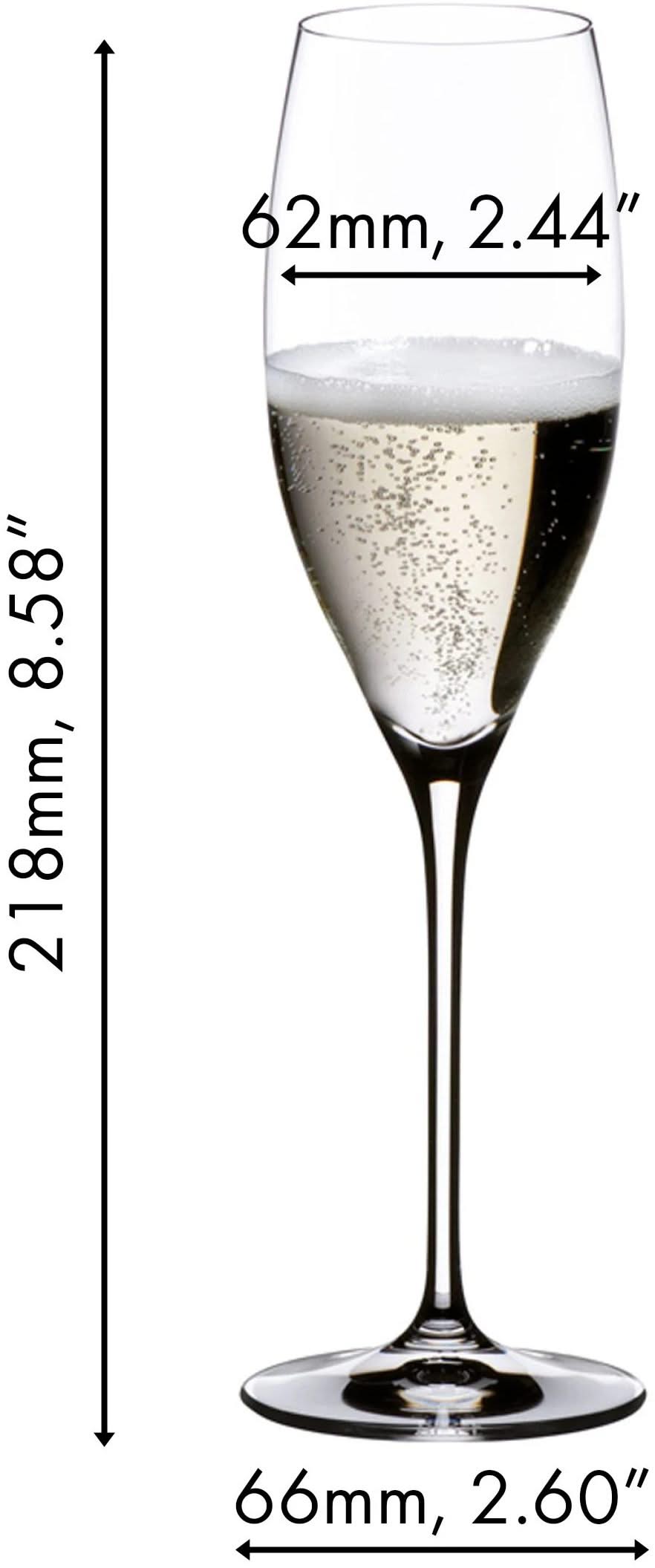 Riedel Champagnergläser - Flöten - Vinum - Cuvee Prestige - 230 ml - 2er-Set