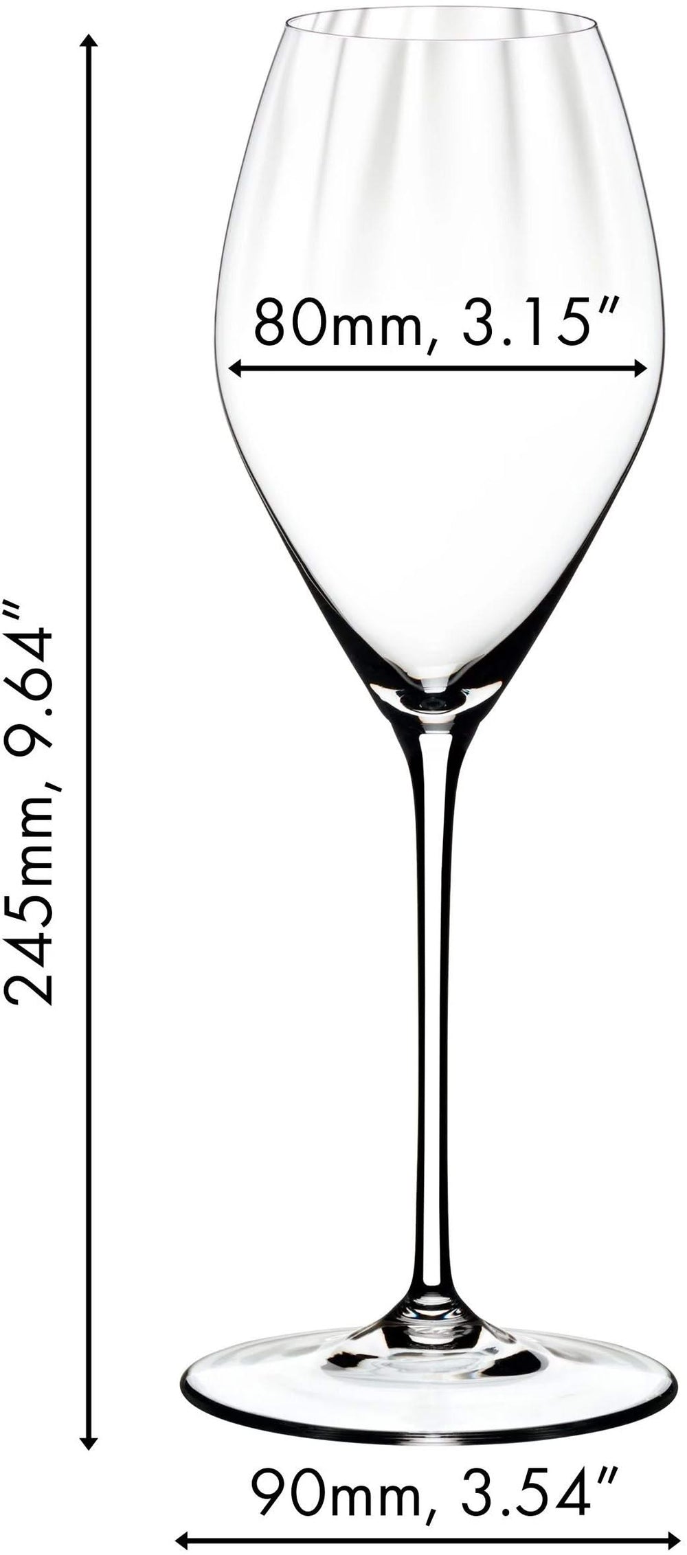 Riedel Champagnergläser - Flöten - Performance - 375 ml - 2 Stück