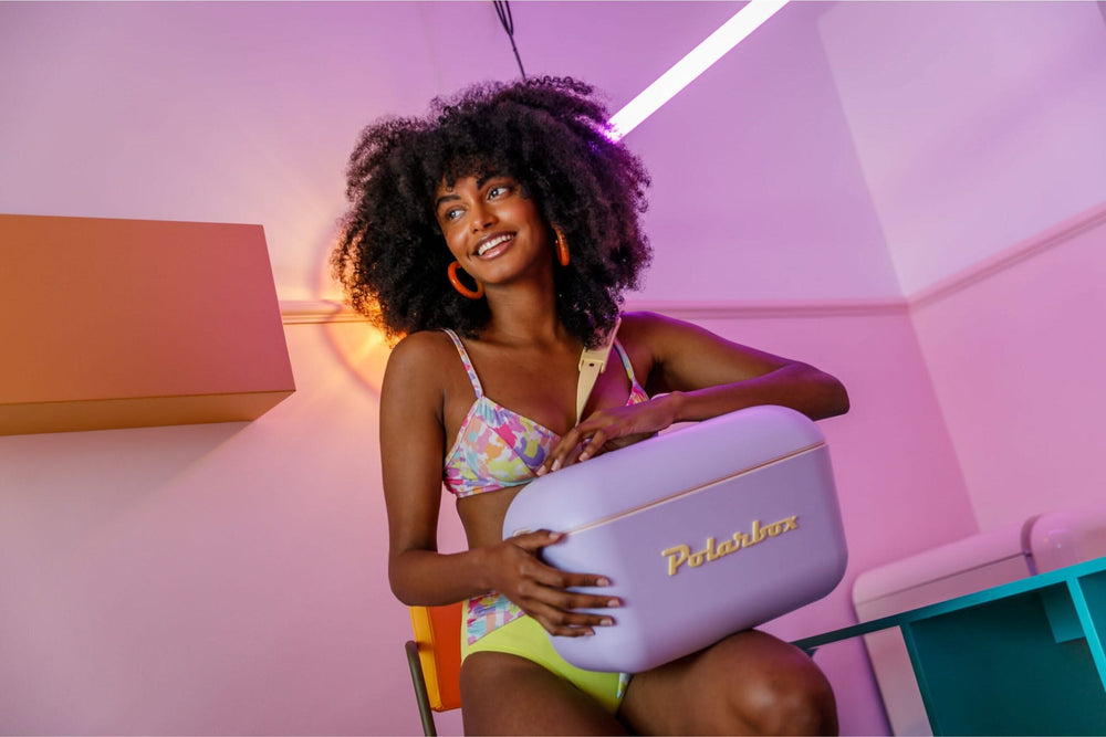 Polarbox Kühlbox mit Schultergurt - Lila Sorbet - 20 Liter