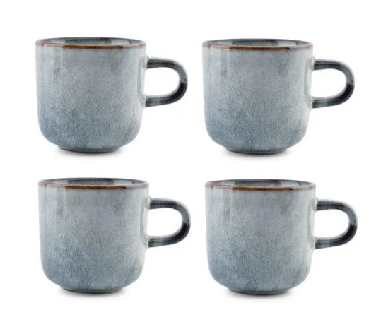 ONA Kaffeetassen Duna Blau 220 ml - 4 Stück