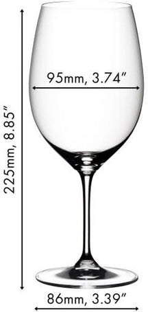 Riedel Rotweingläser Vinum - Cabernet / Merlot - 650 ml - Zahle 6, bekomme 8