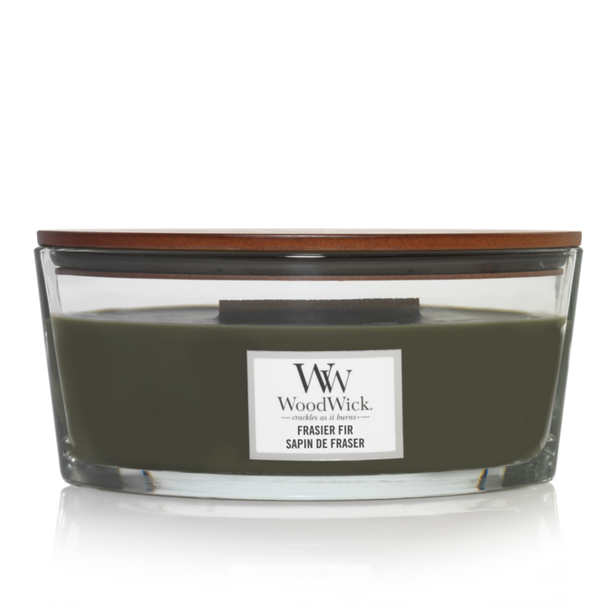 WoodWick Duftkerze Ellipse Frasier Fir - 9 cm / 19 cm