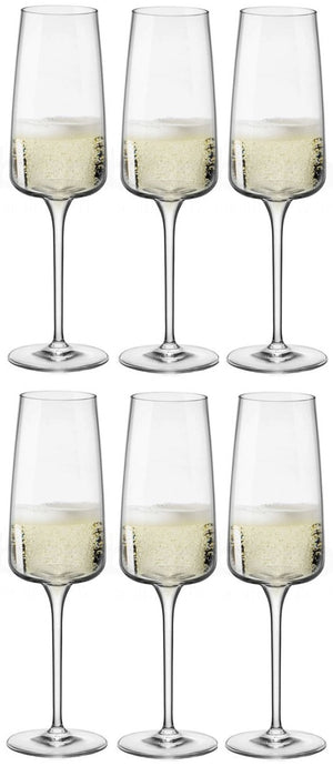 Bormioli Rocco Champagnergläser - Flöten - Nexo - 240 ml - 6 Stück