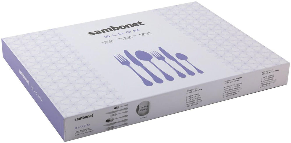 Sambonet Besteckset Bloom - Edelstahl - Monoblock - 36-teilig / 6 Personen