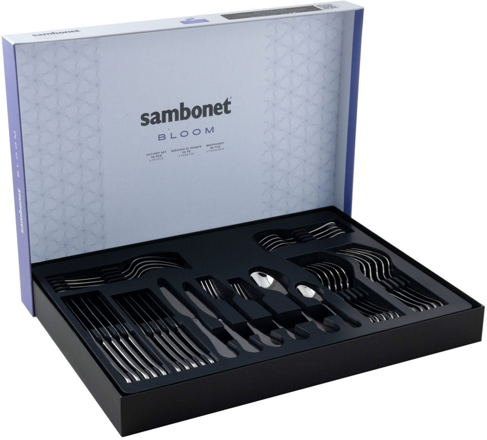 Sambonet Besteckset Bloom - Edelstahl - Monoblock - 36-teilig / 6 Personen