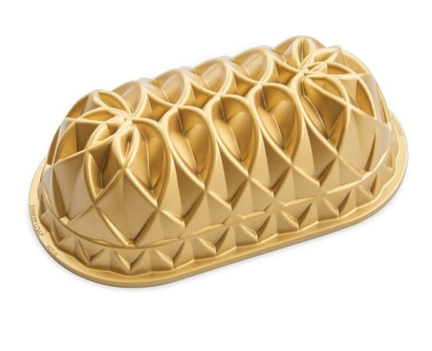 Nordic Ware Kuchenform / Brotbackform Jubilee Loaf Gold - Aluguss - 26 x 15 cm