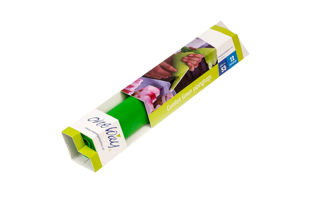 One Way Spritzbeutel Kunststoff Grün 53x28 cm 12er - Einweg Backen Dekorieren