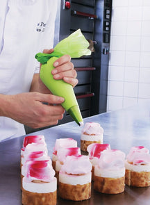 One Way Spritzbeutel Kunststoff Grün 53x28 cm 12er - Einweg Backen Dekorieren