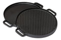 Blackwell Grillplatte BBQ / Backplatte aus Gusseisen Ø 30 cm – ohne Antihaftbeschichtung – beidseitig