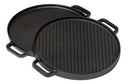 Blackwell Grillplatte BBQ / Backplatte aus Gusseisen Ø 30 cm – ohne Antihaftbeschichtung – beidseitig