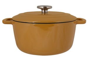Cosy & Trendy Bräter Fontestic Gusseisen Amber Gold Ø 20 cm / 2,7 Liter – emailliert