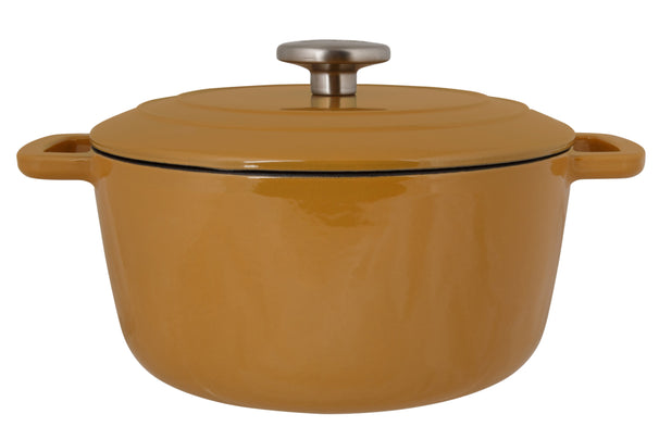 Cosy & Trendy Bräter Fontestic Gusseisen Amber Gold Ø 28 cm / 6.8 Liter – emailliert