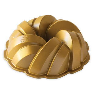 Nordic Ware Gugelhupfform Geflochten / Braided Bundt Gold - Aluguss - ø 27 cm