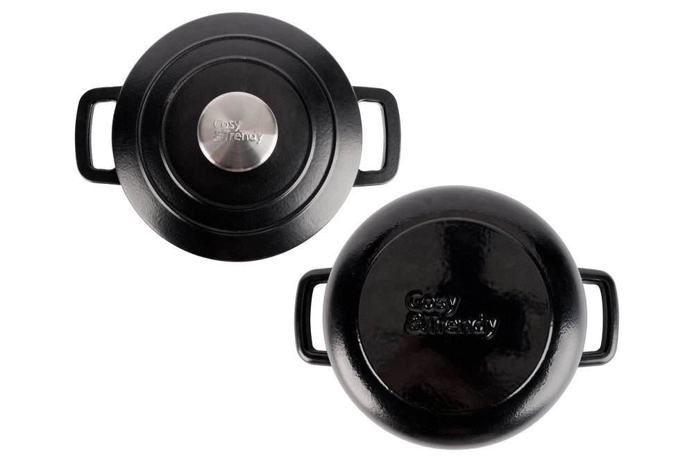 Cosy & Trendy Bräter Fontestic Gusseisen Schwarz Ø 20 cm / 2,7 Liter - Emailliert