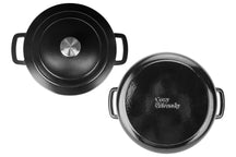 Cosy & Trendy Bräter Fontestic aus Gusseisen, Schwarz, Ø 28 cm / 6.8 Liter – emailliert