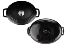 Cosy & Trendy Bräter Fontestic Gusseisen Schwarz Oval – 31 x 24 cm – Emailliert