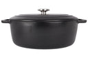 Cosy & Trendy Bräter Fontestic Gusseisen Schwarz Oval – 31 x 24 cm – Emailliert