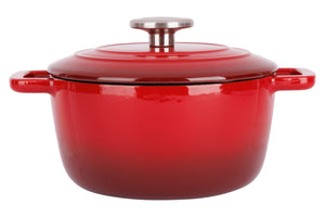 Cosy & Trendy Bräter Fontestic Gusseisen Traditionell Rot Ø 20 cm / 2,7 Liter - Emailliert